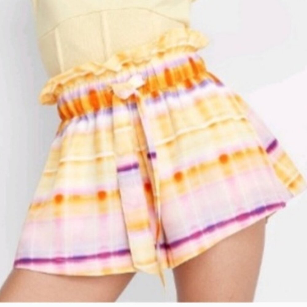 Women's Tie-waist Paperbag Shorts Future Collective Size Large